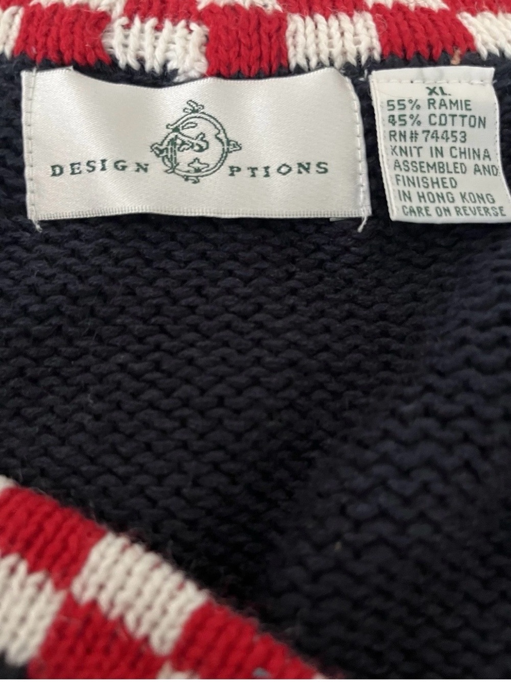 Vintage School Teacher Cardigan Sweater XL by Design Options Rare - Picture 5 of 5